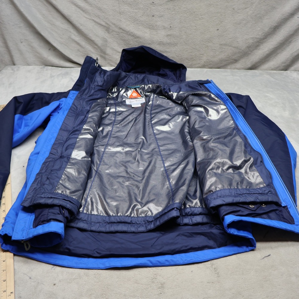 Columbia Jacket Men Medium Blue Whirlibird Omni-Heat Insulated Rmvble Liner 3in1 - Picture 5 of 16